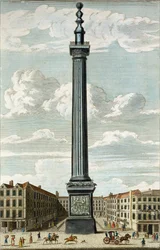 Le Monument, gravé par William Henry Toms (c.1700-50)